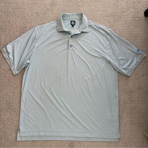 FootJoy Men's Polo Shirt Blue Geometric Pattern Size XXL